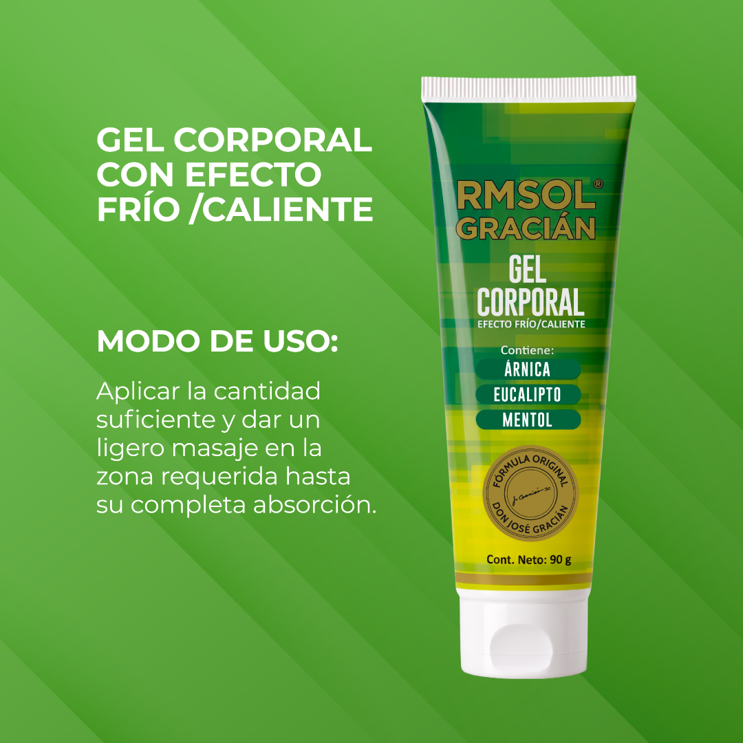 Gel corporal efecto frío/caliente