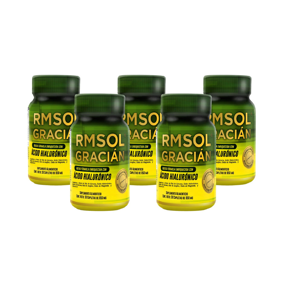 5 frascos  Ácido Hialurónico RMSOL