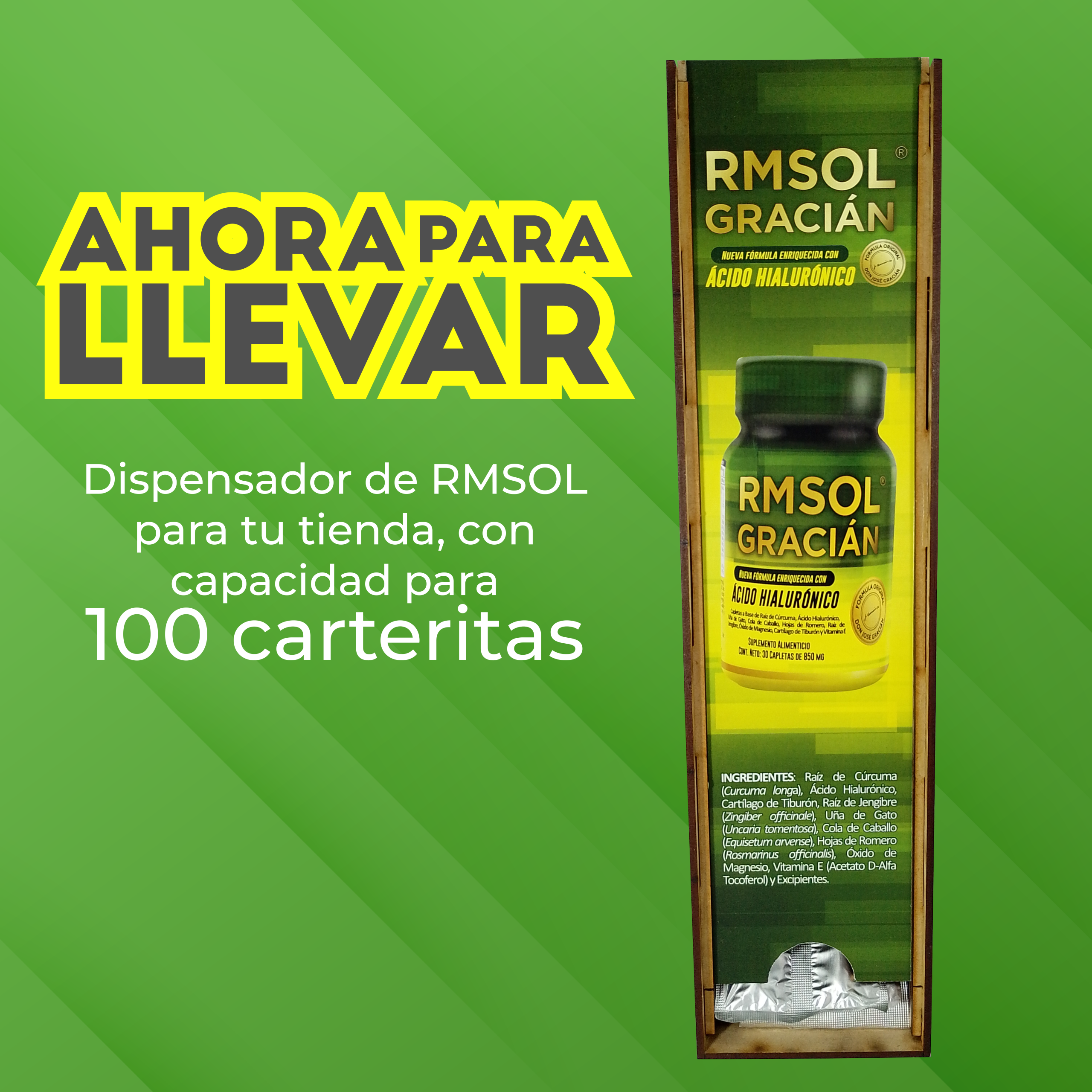 Despachador RMSOL + 100 carteritas
